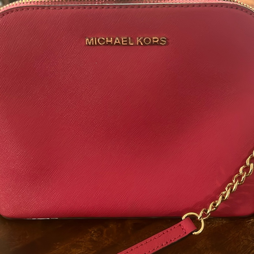 MICHAEL KORS PINK PURSE - Picture 1 of 8